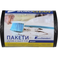 Пакети для сміття Buroclean EuroStandart міцні чорні 35 л 100 шт. (4823078922861)