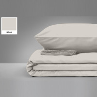 Постільна білизна MirSon King Size Бязь Premium 16-5703 Light Gray 220х240 (2200001171787)