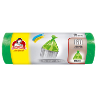 Пакети для сміття Помічниця 60 л 20 шт. (4820012340170)