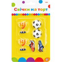 Свічка Maxi Футбол 6 шт на торт (MX624032)