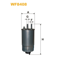 Фільтр паливний Wixfiltron WF8408