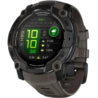 Смарт-годинник Garmin Instinct 3, 50mm, AMOLED, Black Bezel with Charcoal Band, GPS (010-03020-00)