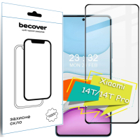 Скло захисне BeCover Xiaomi 14T/14T Pro Black (713322)