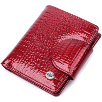 Гаманець ST Leather З натуральної шкіри Червоний (22685)