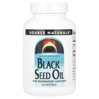 Трави Source Naturals Олія чорного кмину, Black Seed Oil, 120 гелевих капсул (SNS-02757)