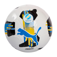 М'яч футбольний Puma Orbita UPL (MS) 084593-01 білий, чорний, жовтий, блакитний 5 (4067982253011)