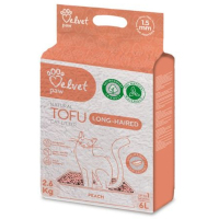 Наповнювач для туалету Velvet Paw TOFU для довгошерстих котів з персиковою есенцією (1.5 мм) 2.6 кг (TOF70056)
