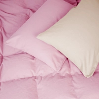 Постільна білизна MirSon 007-008 Milk/Pink Фланель 2 x 160 x 220 Сімейний Євро (2200009659959)