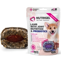 Ласощі для собак LK Baits Pet Nutrigel Lamb S-M для суглобів з ягням і пробіотиками (Ø 15 мм) 150 г (7777005)