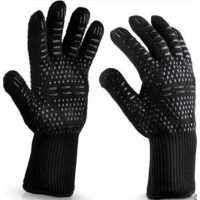 Захисні рукавиці Voltronic HFG-800-B, термостійкі, вогнетривкі, до 800°C, Black (HFG-800-B)