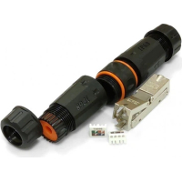 Зрощувач Водонепроникний прохідний STP 1+1 RJ45 cat.6A IP68 Cor-X (282567)