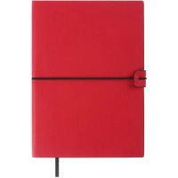 Книга записна Buromax TRAVEL, А5, 96 аркушів, клітинка, червоний (BM.295121-05)