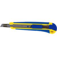 Ніж канцелярський Buromax 9 мм, metal runners, rubber inserts (BM.4601)