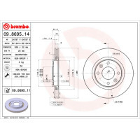 Гальмівний диск Brembo 09.8695.11