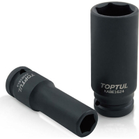 Торцева головка Toptul 1/2" 6-гранна ударна довга 24мм (KABE1624)
