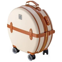 Валіза Semi Line 24" (M) Ecru/Brown (T5670-3) (DAS302667)
