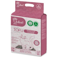 Наповнювач для туалету Velvet Paw TOFU з бамбуковим вугіллям (2 мм) 2.6 кг (TOF70054)