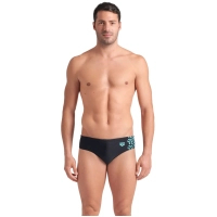 Плавки Arena Kikko V Swim Briefs 006750-508 чорний, бірюзовий 105 (3468337491545)