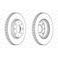 Гальмівний диск FERODO DDF1528