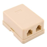 Телефонна розетка RJ12x2 UTP, 6P4C Ritar (06299 / StR-6P4CRJ12-2)