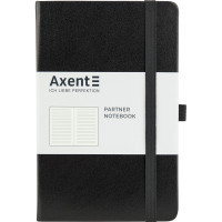 Книга записна Axent Partner 125х195 мм у лінійку 96 аркушів Чорний (8308-01-A)