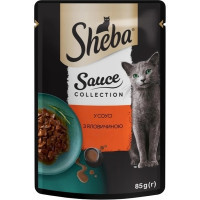Вологий корм для кішок Sheba з яловичиною в соусі 85 г (4770608264406)