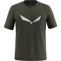 Футболка Salewa Solidlogo Dri-Release 27018 5280 - 48/M - темно-оливковий (013.012.1631)