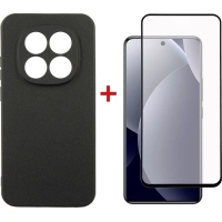 Чохол до мобільного телефона Dengos Carbon Cover + Glass Xiaomi Redmi Note 15 Pro 4G Black (DG-KM-191)