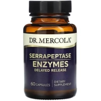 Вітамінно-мінеральний комплекс Dr. Mercola Ферменти серрапептази, Serrapeptase Enzymes, 60 капсул (MCL-21091)