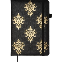 Книга записна Buromax ROYAL, А5, 96 аркушів, клітинка, чорний (BM.295125-01)