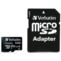 Карта пам'яті Verbatim 64GB microSDHC Class 10 (44084)