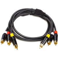 Кабель мультимедійний 3xRCA M to 3xRCA M 1.5m PowerPlant (CA911745)