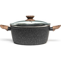 Каструля Hölmer Natural кована з кришкою 4,2 л (CR-1342-FAMWL Natural)