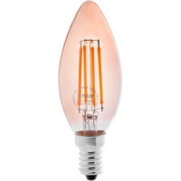 Лампочка Delux BL37B 4 Вт 2700K amber 220В E14 filament (90011682)