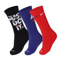 Шкарпетки Nike U NK EVERYDAY PLUS CUSH CREW DH3822-905 34-38 3 пари Чорний/Синій/Червонний (196148147346)