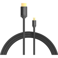 Кабель мультимедійний HDMI M to HDMI micro M 1.5m V2.0 4K 60Hz 18Gbps HDR Dolby Vention (AGIBG)