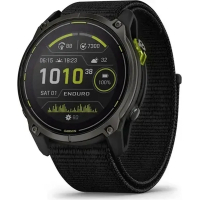 Смарт-годинник Garmin Enduro 3, Crbn Gry DLC Ti w/Blk Sport Loop Band, GPS (010-02751-01)