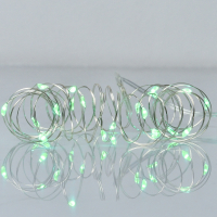 Гірлянда YES! Fun Нитка на мідному дроті 20 LED Зелена 2 м Статична На батарейках (975026)
