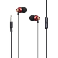 Навушники XO EP15 In-ear Metal Earphone 1.2 м Red (6920680866182)