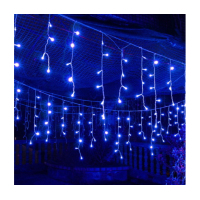 Гірлянда Voltronic Бахрома Blue 96 LED, 5х0,4 м, 8 режимів (RH-02-96/5/0,4/24B)
