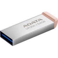 USB флеш накопичувач ADATA 64GB UR 350 Silver/Beige USB 3.2 (UR350-64G-RSR/BG)