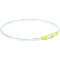 Нашийник для тварин Trixie Flash Light Ring USB мигаючий силіконовий зелений S–M 35 см/8 мм (4047974126608)