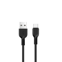 Дата кабель USB 2.0 AM to USB-C 3.0m 3A X20 black HOCO (6957531068969)