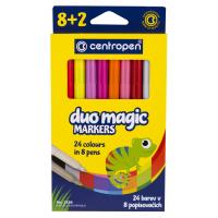 Фломастери Centropen 2599 Duomagic, 10шт (8 tones + 2 different erasers) (2599/10)