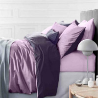 Постільна білизна MirSon Сатин Premium Violet 0199+0231 143х210 (2200000689153)