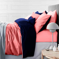 Постільна білизна MirSon King Size Сатин Premium 0132+4052 Delphinium 220х240 (2200001169524)