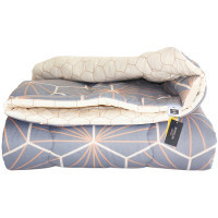 Ковдра MirSon антиалергенна Зима EcoSilk №3008 Color Fun Line Geometry 140х205 (2200004832449)