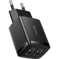 Зарядний пристрій Baseus Compact Charger 2U Black (CCXJ010201)