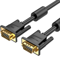 Кабель мультимедійний VGA M to VGA M 1.5m ferrite Vention (DAEBG)