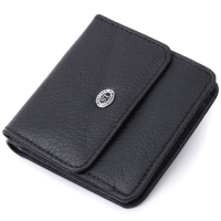 Гаманець ST Leather З натуральної шкіри Чорний (22690)